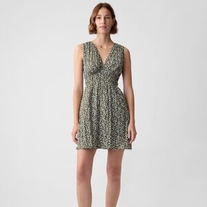 Gap Textured Crinkle Empire Waist Mini Dress- Size XL